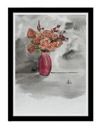 flower vase - water color